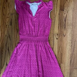 LOFT Magenta Floral Dress